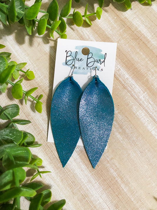 Aqua Shimmer Skinny Petals