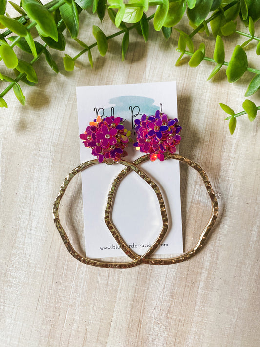 Enchanted Flower Hoops