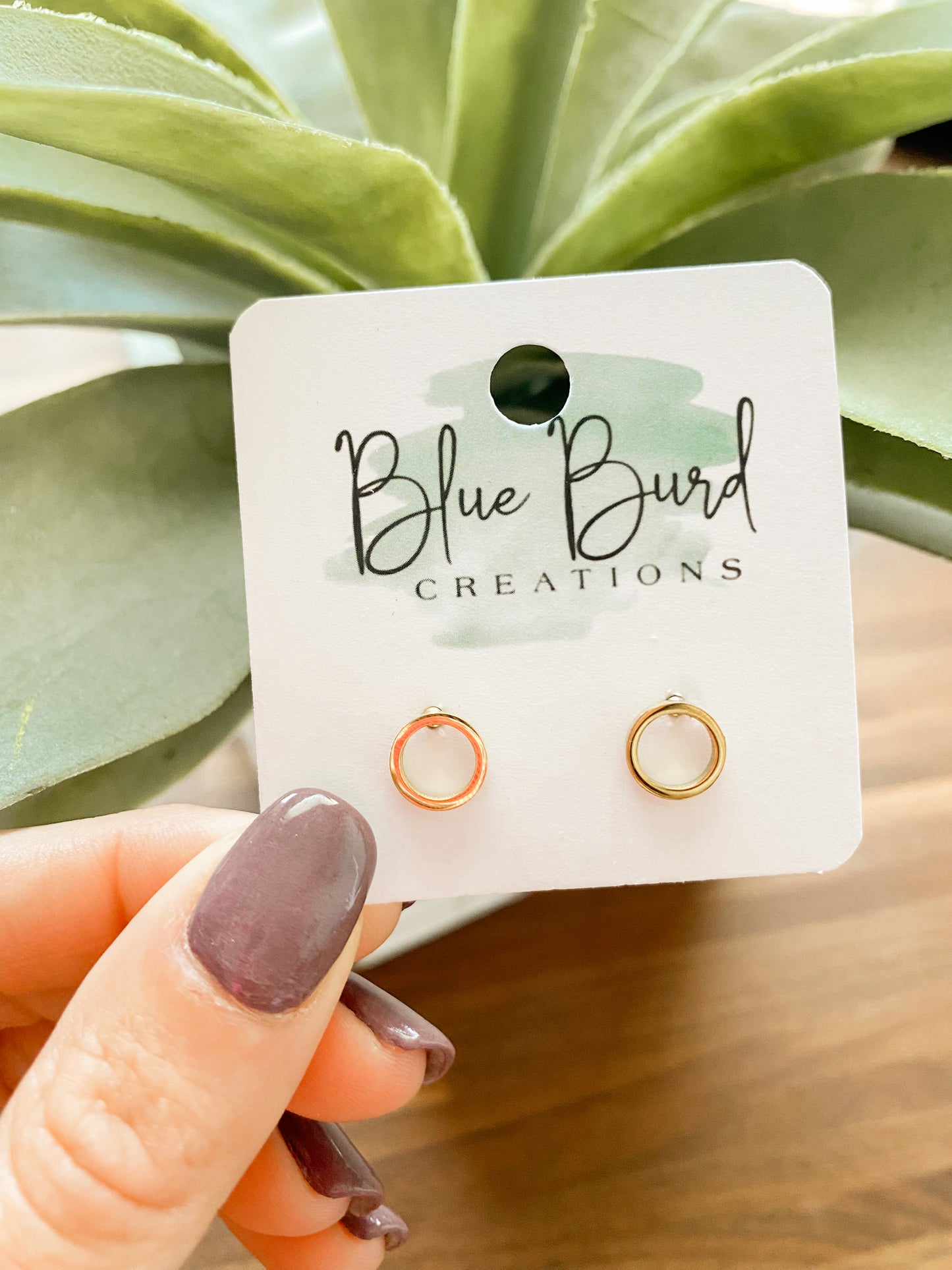 Gold Circle Studs