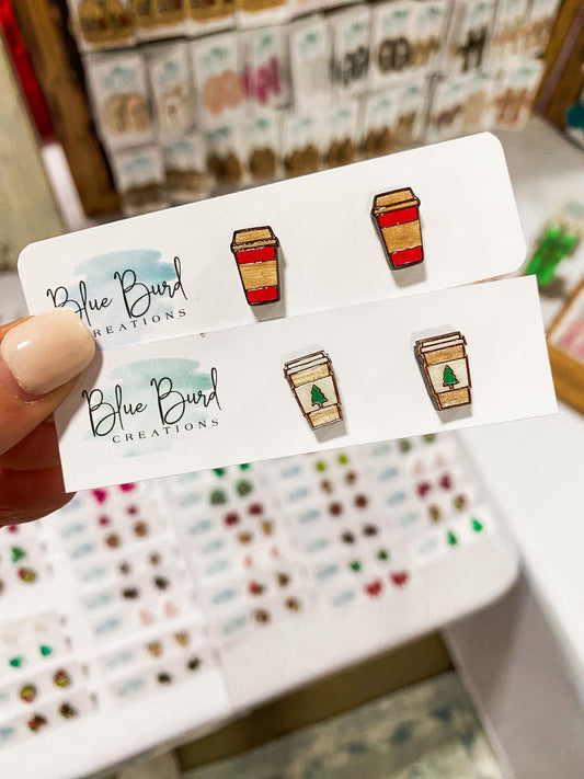 Holiday Coffee Studs