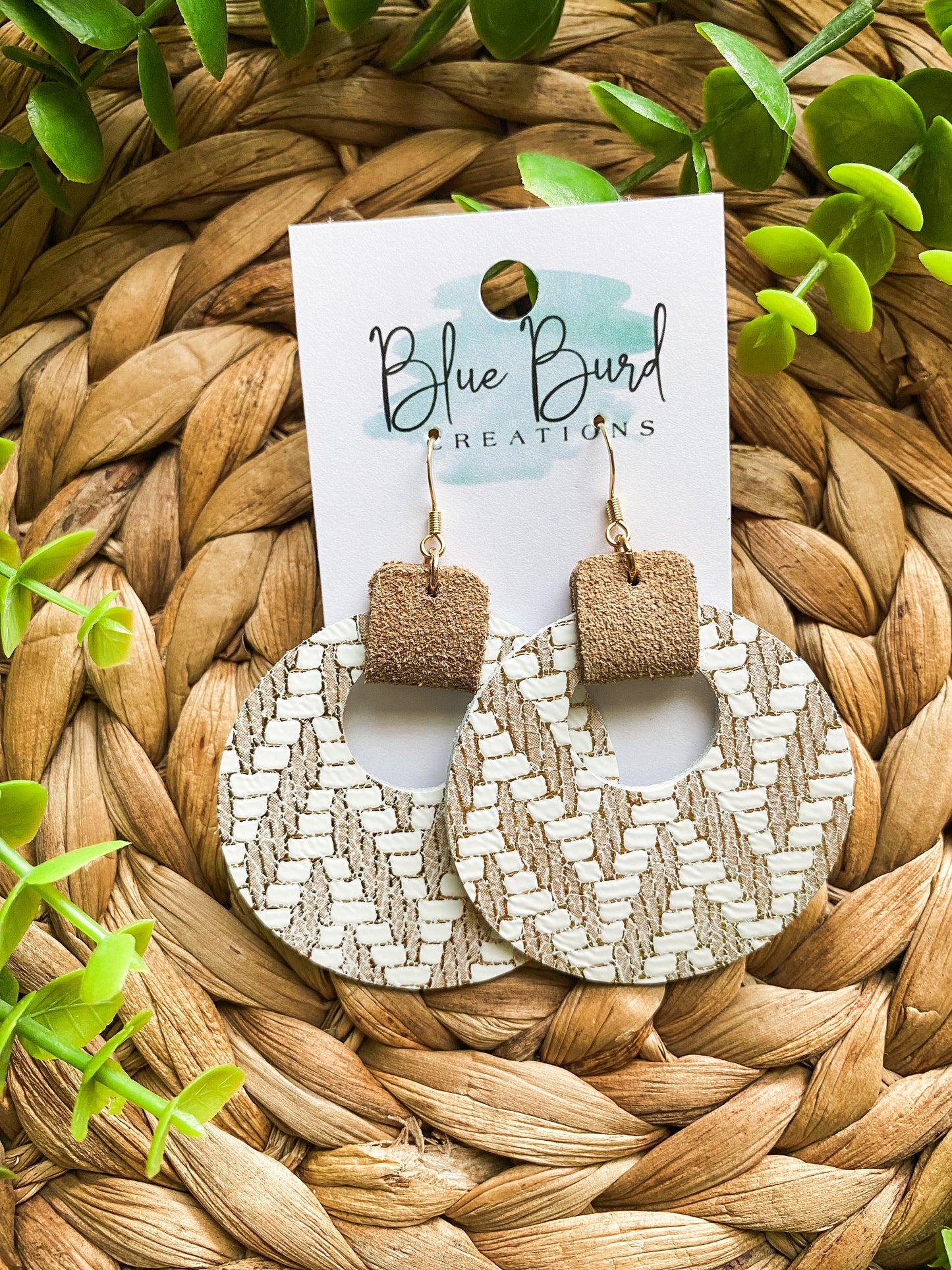 Gold Chevron Hoops