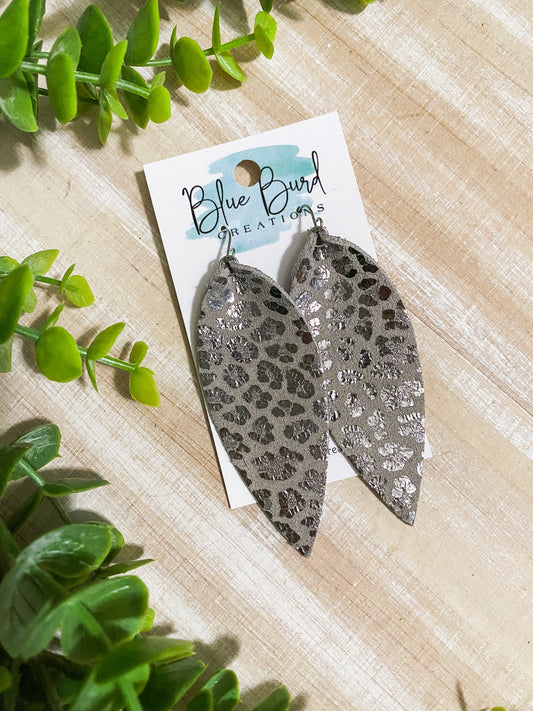 Metallic Leopard Skinny Petals