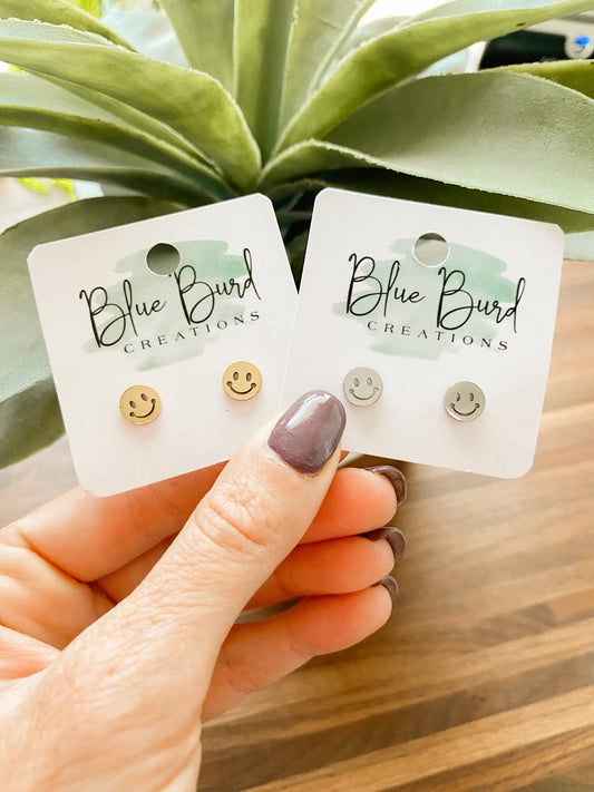 Smiley Face Studs