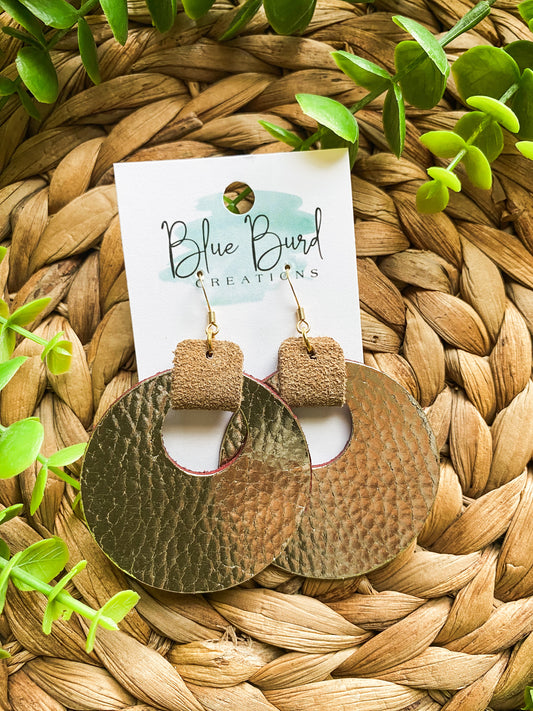 Metallic Champagne Hoops