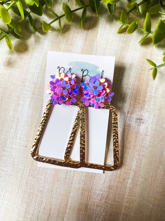 Enchanted Flower Hoops