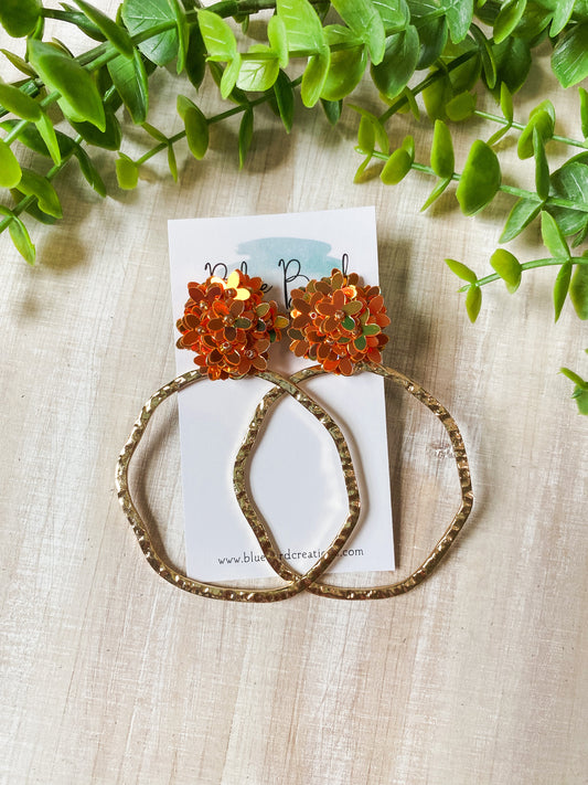 Enchanted Flower Hoops