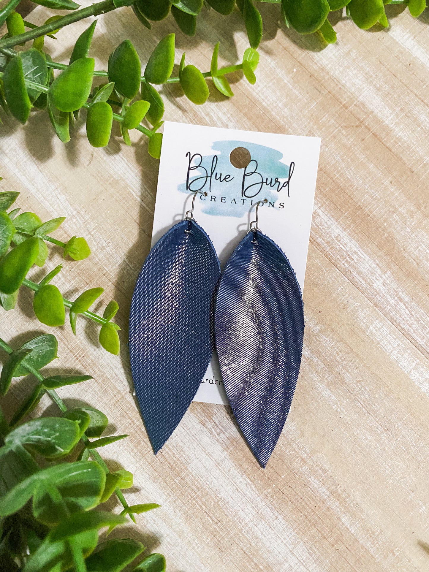 Denim Shimmer Skinny Petals