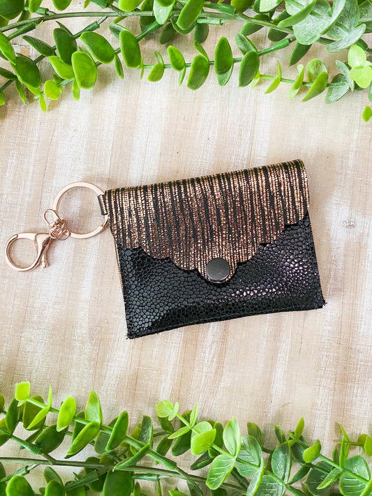 Rosegold Rain on Black Stingray