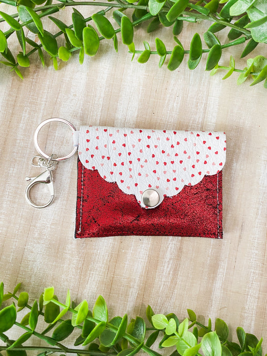 Baby Hearts on Red Sparkle