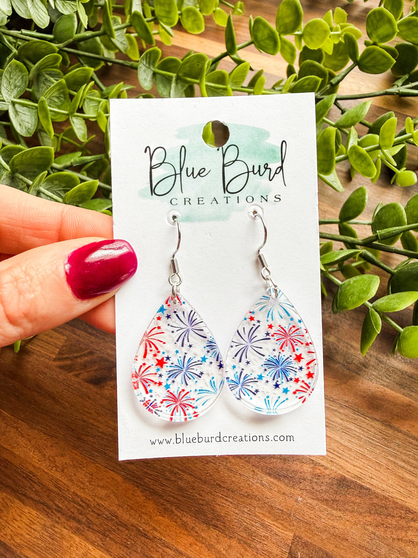 Patriotic Acrylic Drops