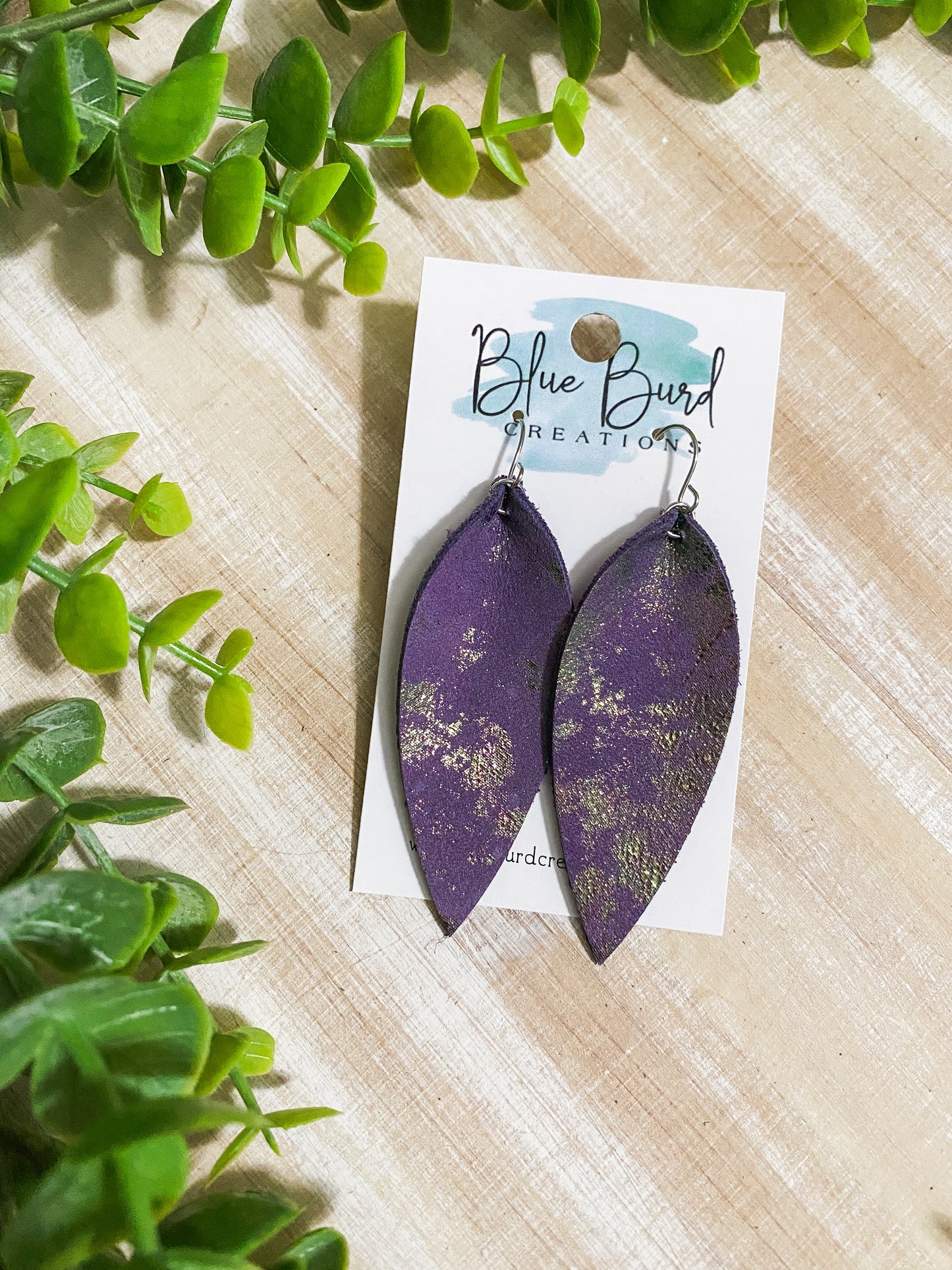 Purple Splatter Skinny Petals