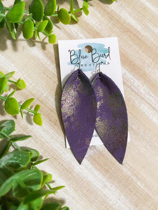 Purple Splatter Skinny Petals