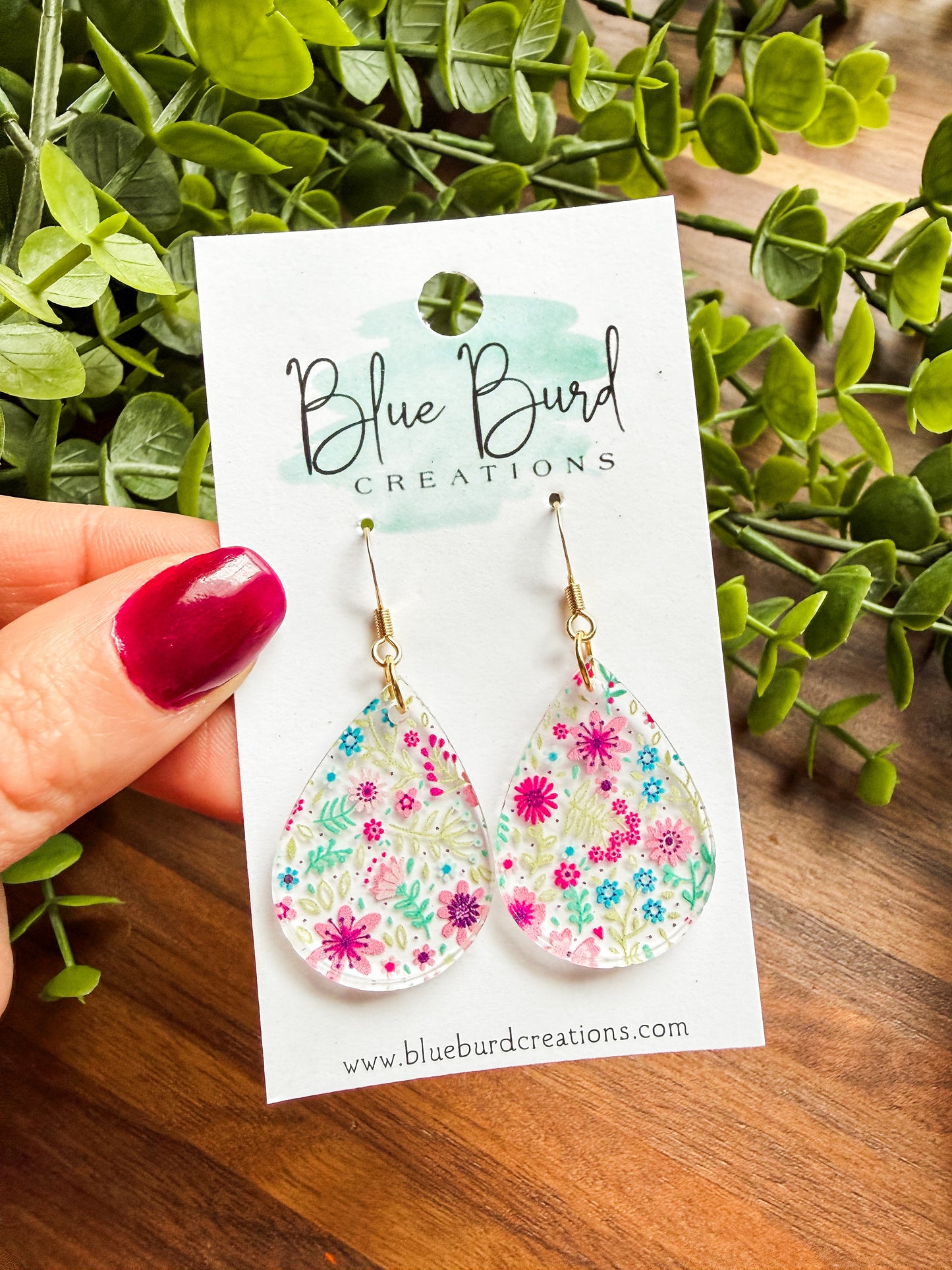 Floral Acrylic Drops