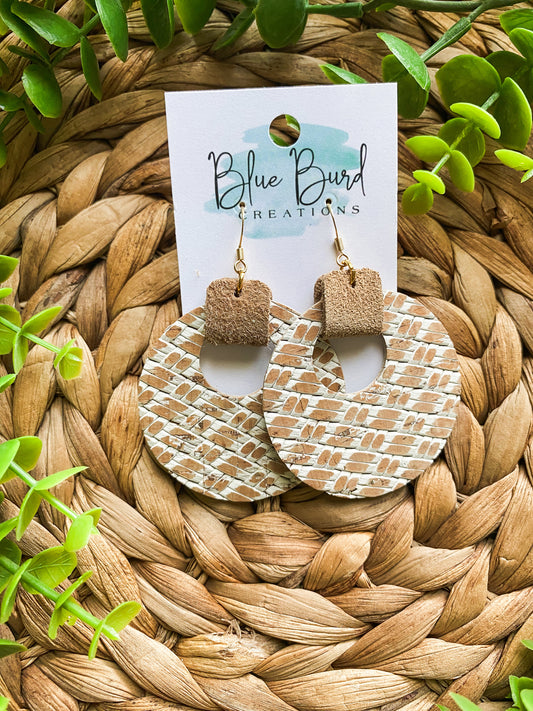 Distressed Weave Cork Hoops
