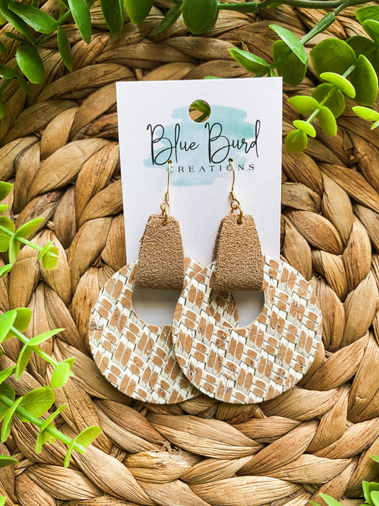 Distressed Weave Cork Hoops