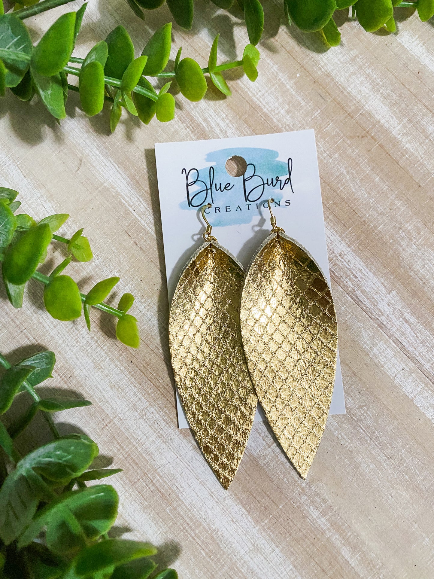 Gold Snakeskin Skinny Petals