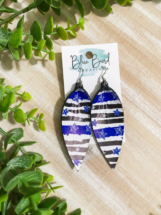 Thin Blue Line Skinny Petals