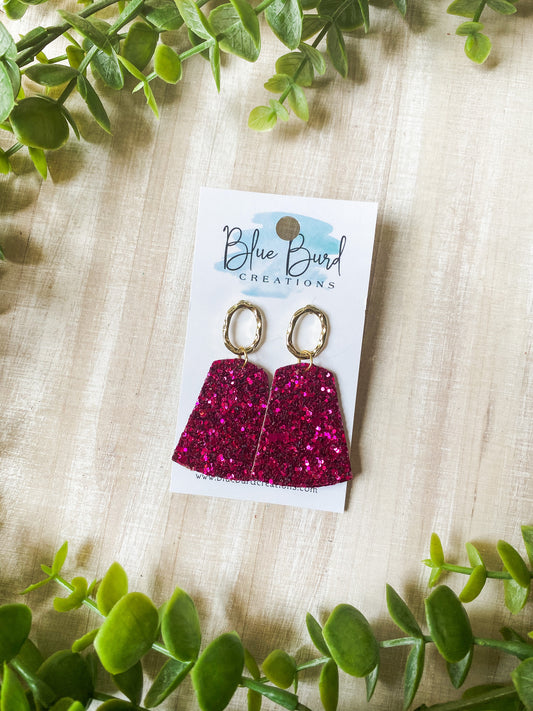 Raspberry Glitter Mini Bellas