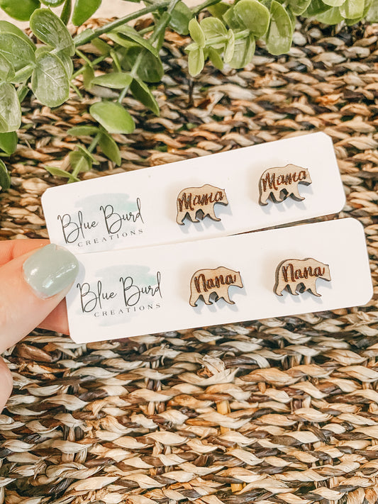Mama/Nana Bear Studs