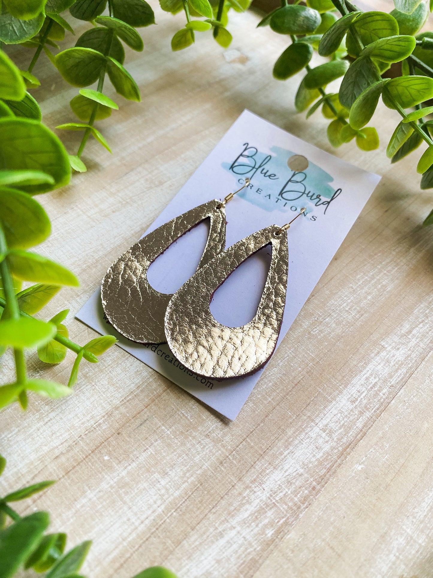 Champagne Gold Open Teardrops