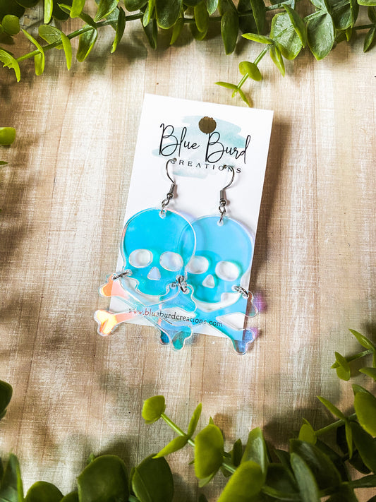 Iridescent Skull and Bones