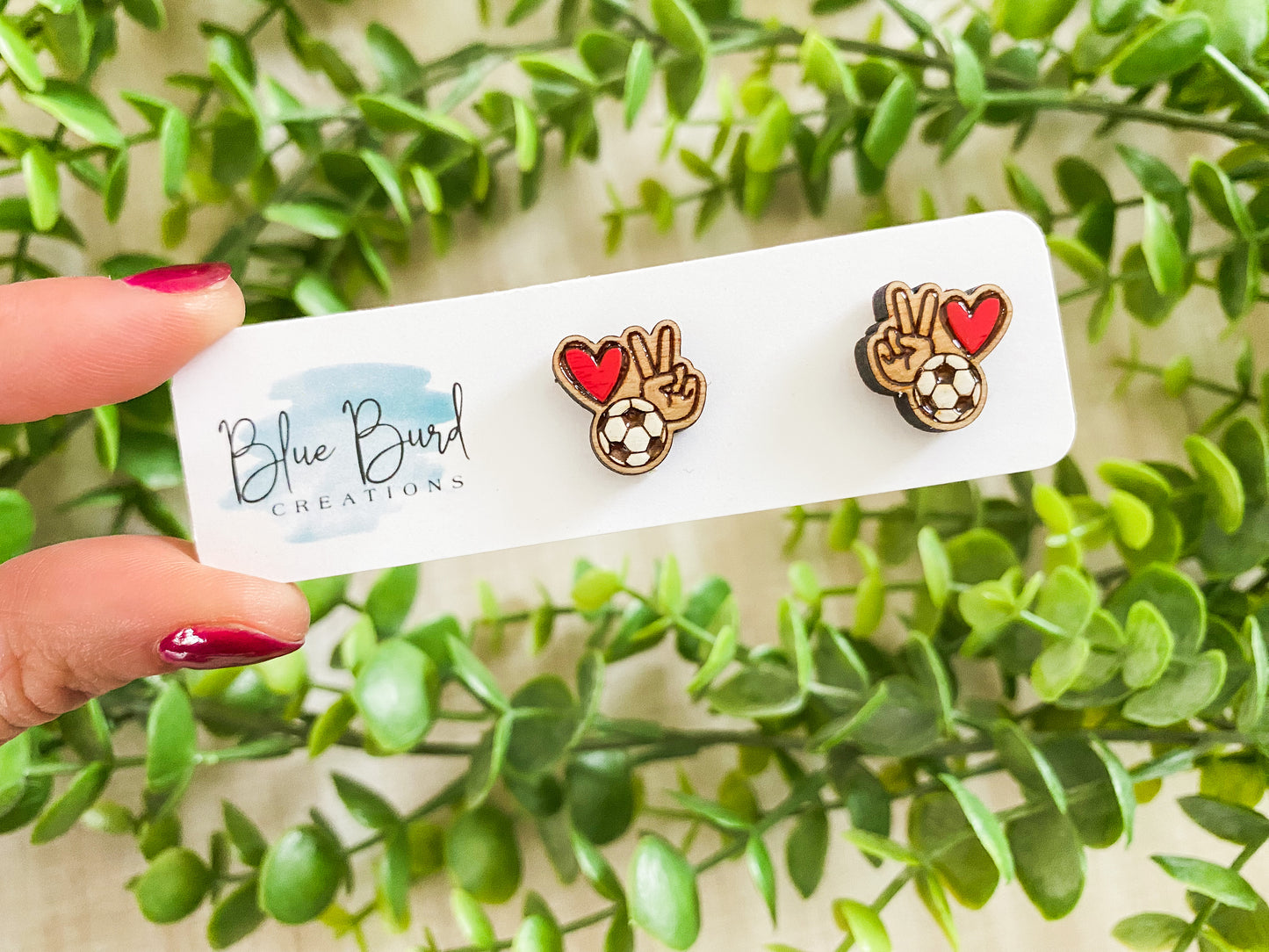 Peace Love Sports Studs