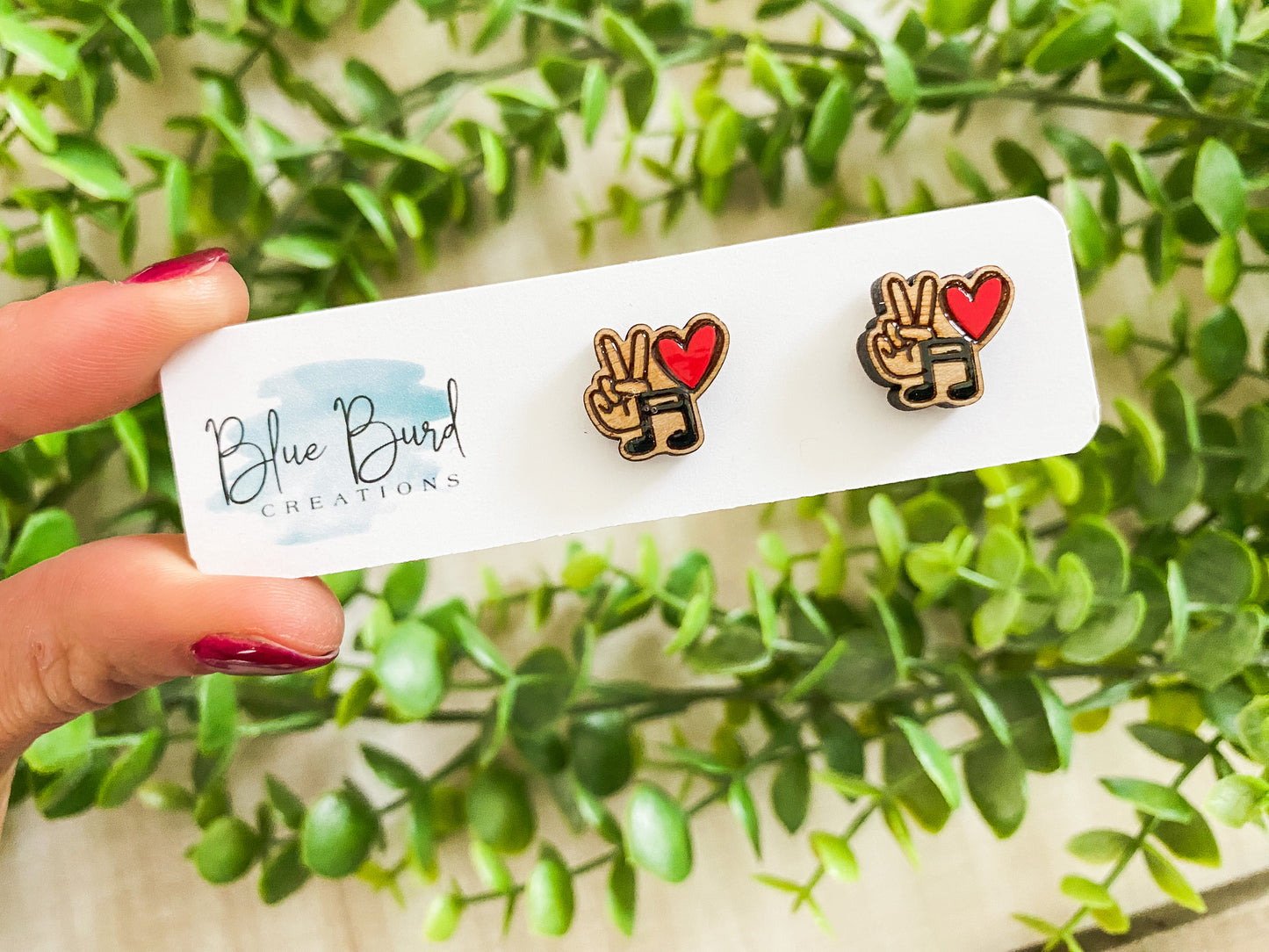 Peace Love Sports Studs