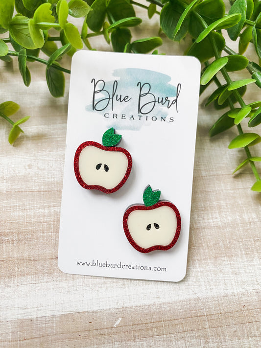 Apple Acrylic Studs