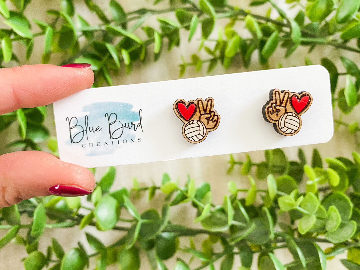 Peace Love Sports Studs