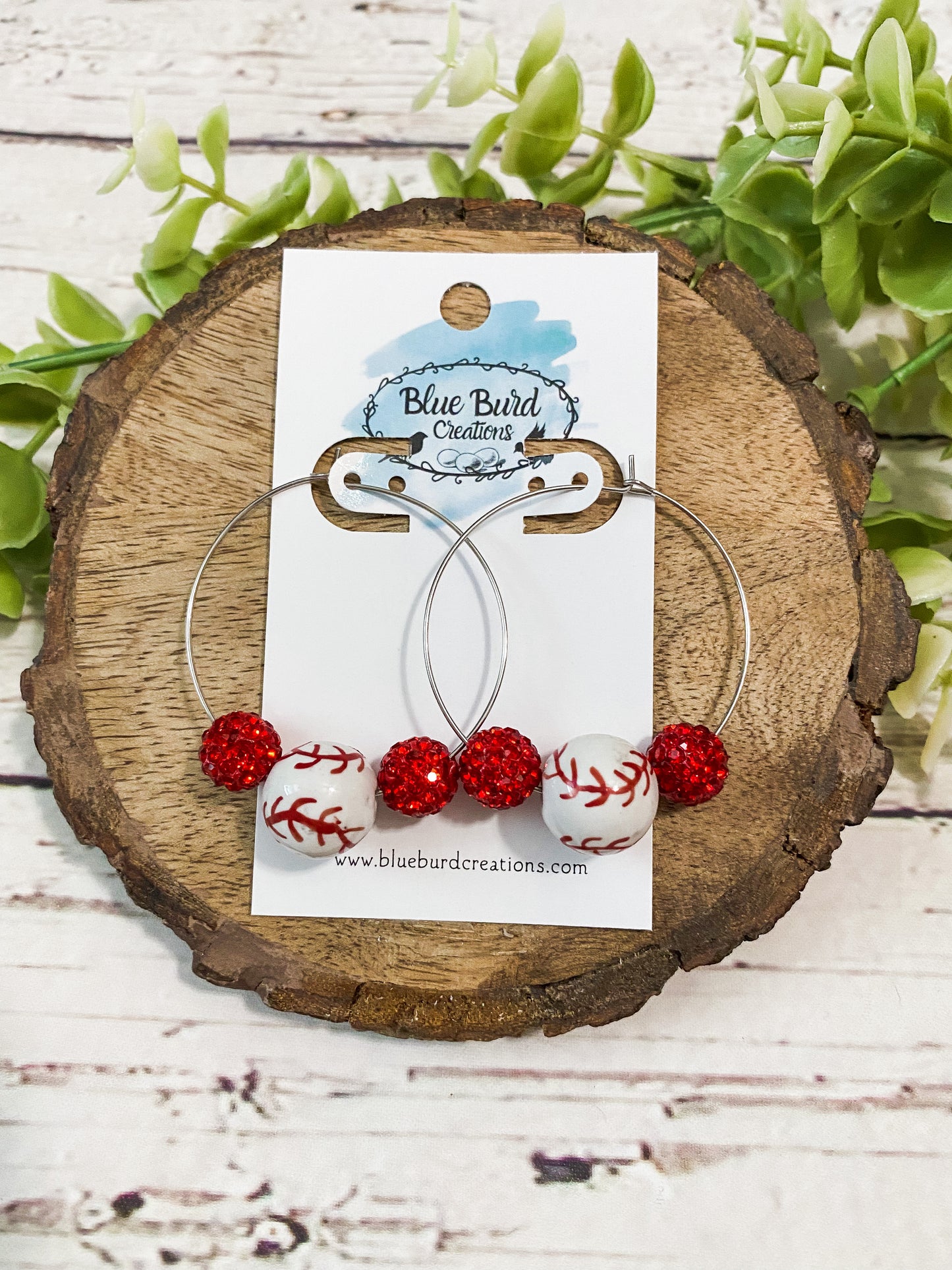 Game Day Bead Hoops