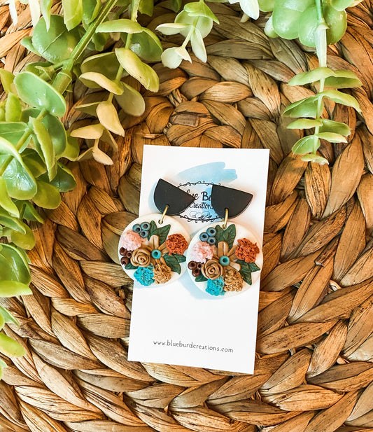 Textured Floral Circles