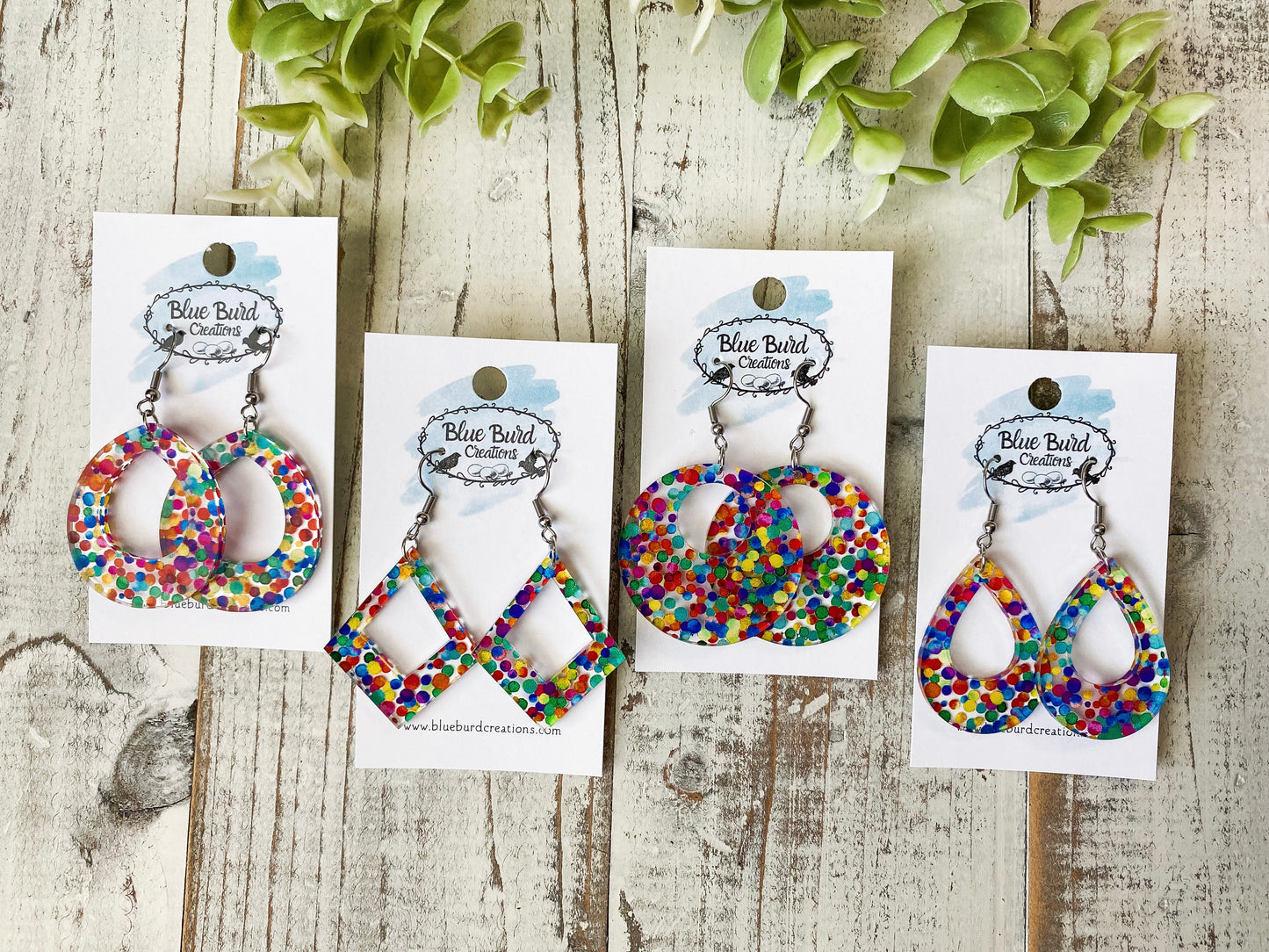 Rainbow Dot Acrylics