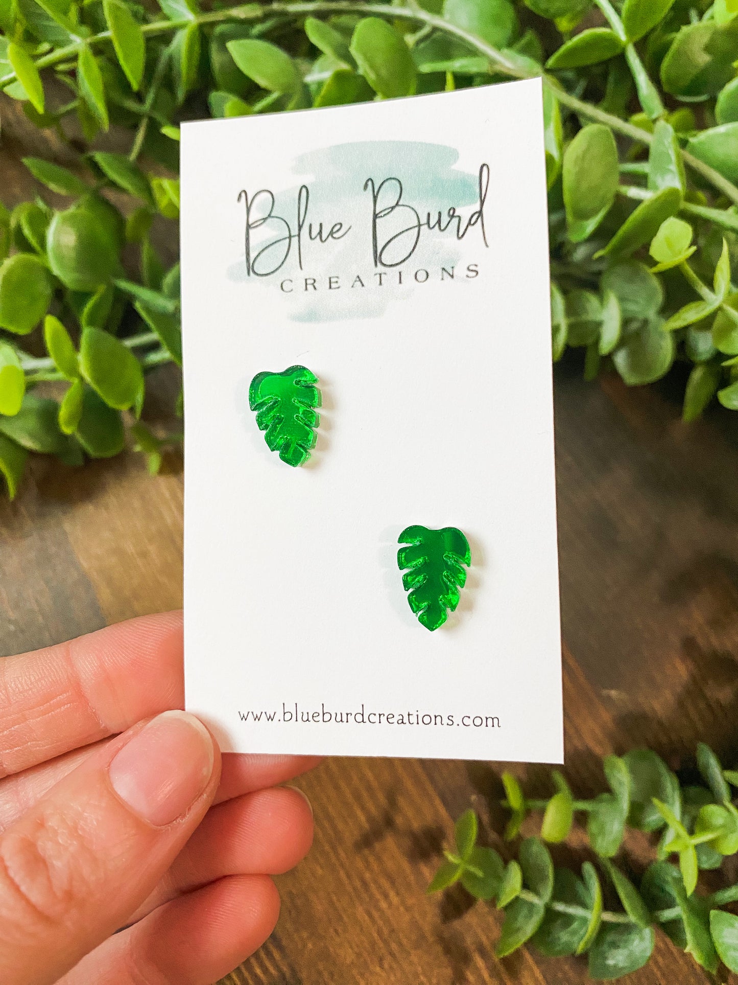 Monstera Studs