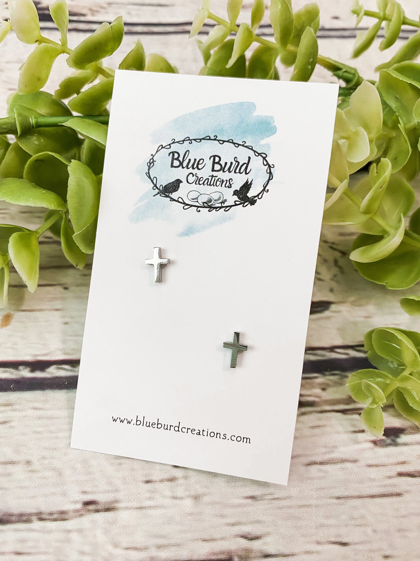 Petite Cross Studs