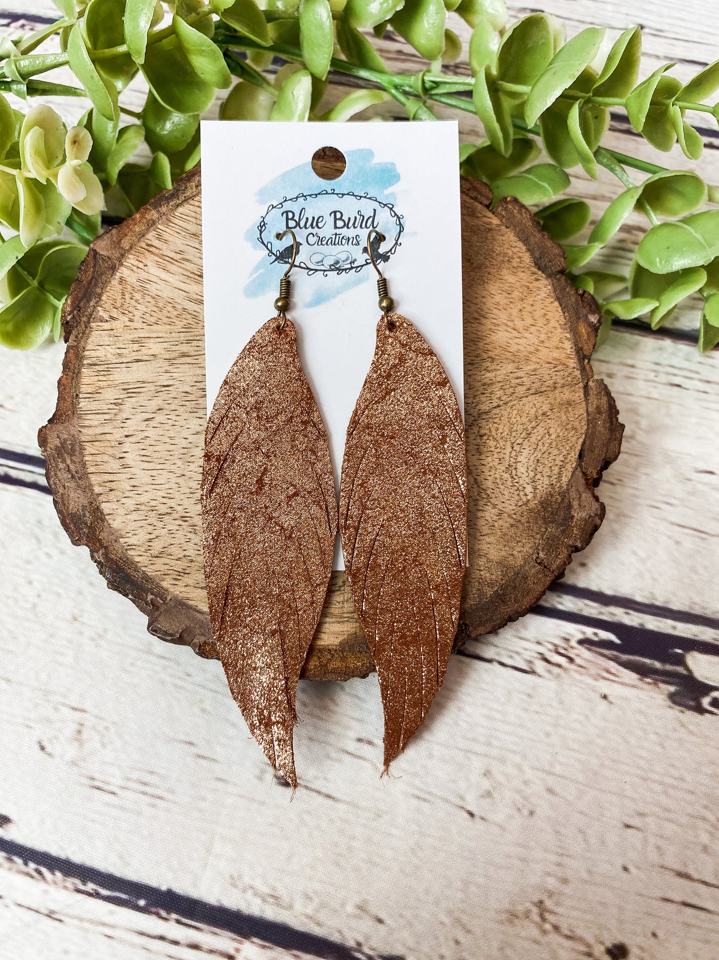 Bronze Shimmer Fringey Feathers