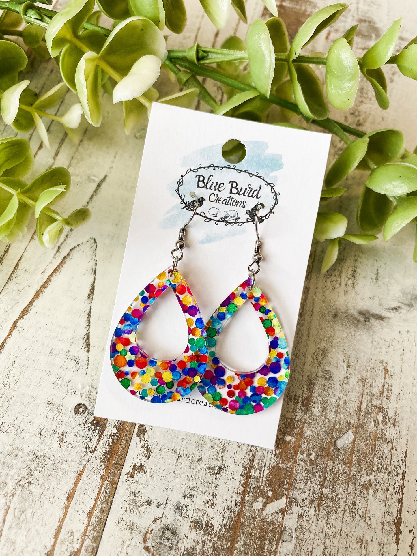 Rainbow Dot Acrylics