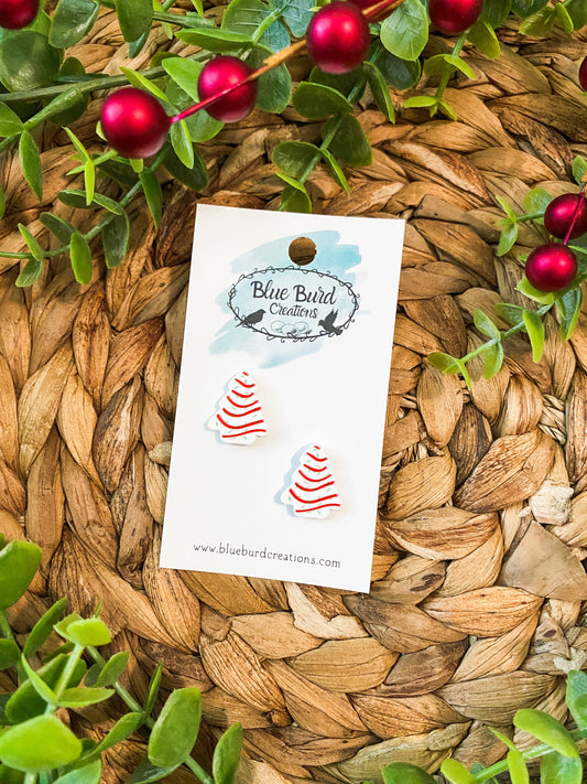 Christmas Tree Cake Studs
