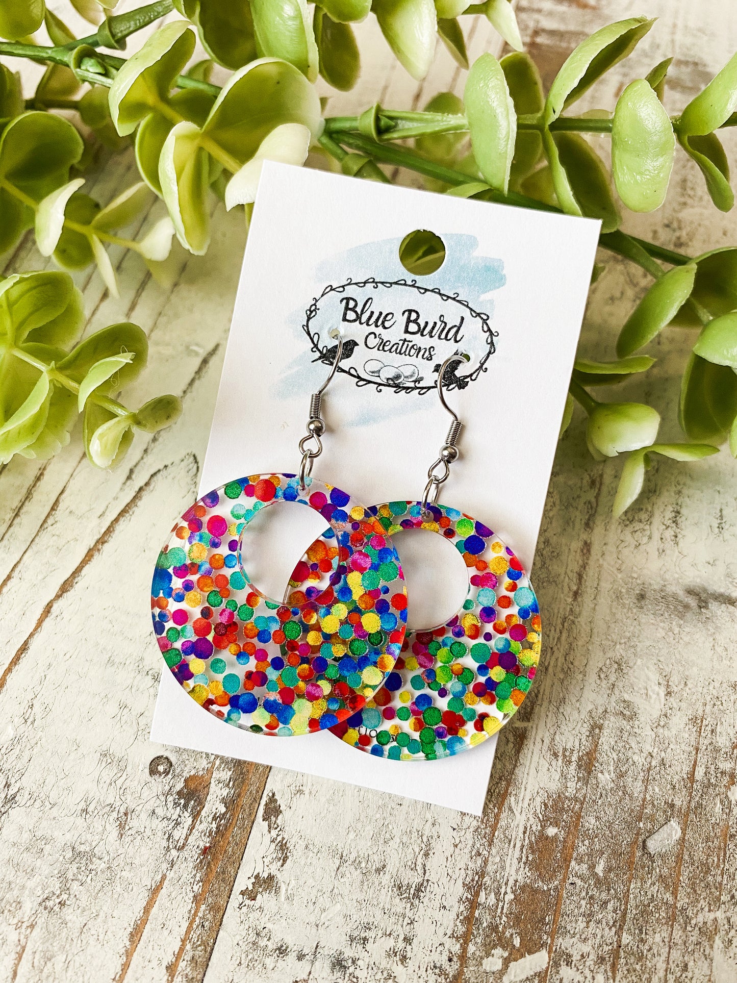 Rainbow Dot Acrylics