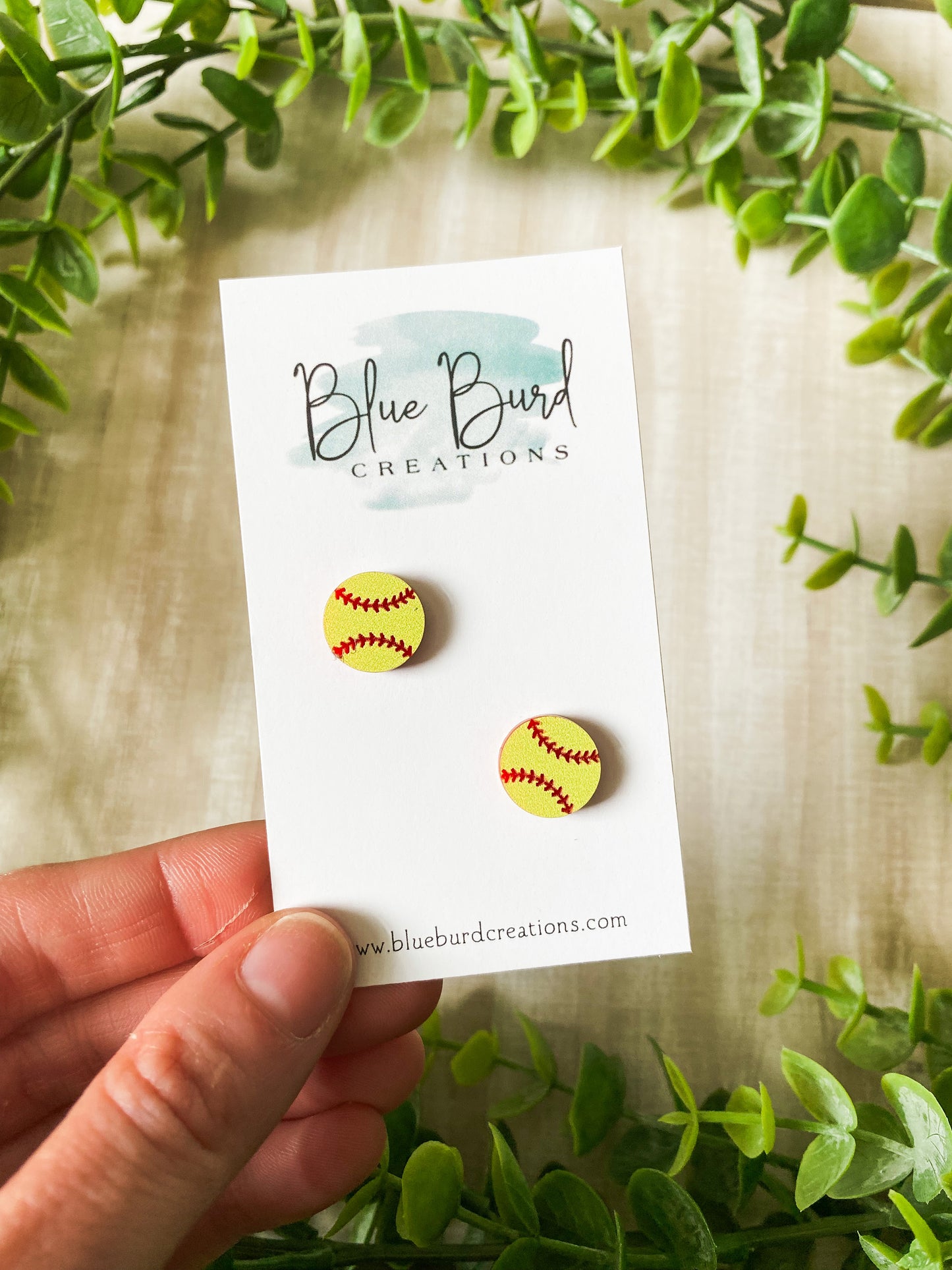 Acrylic Softball Studs