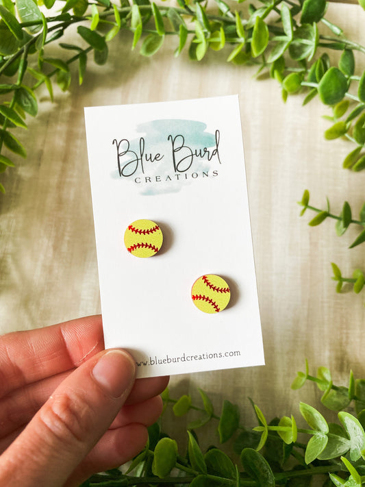 Acrylic Softball Studs