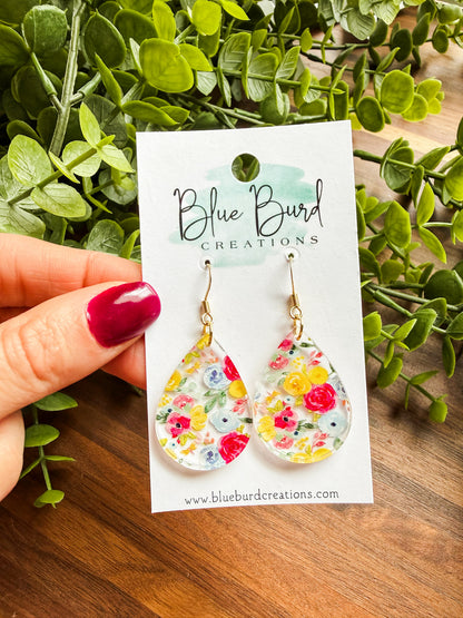 Floral Acrylic Drops