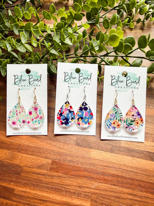Floral Acrylic Drops