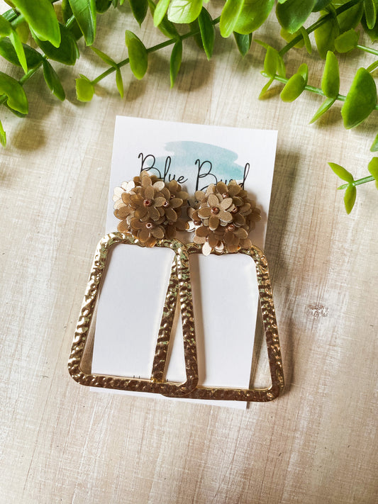 Enchanted Flower Hoops