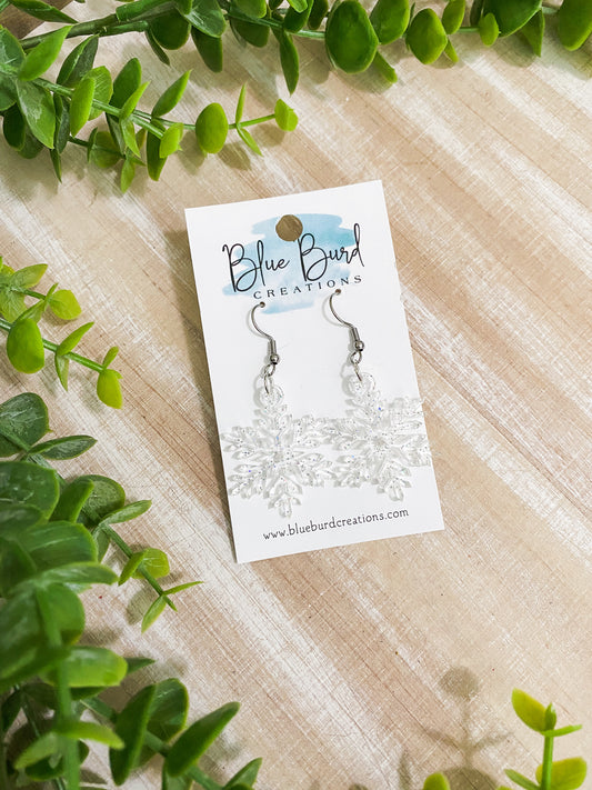 Glitter Snowflake Drops