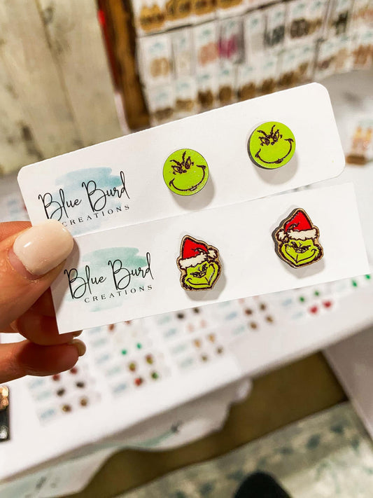 Grinchmas Studs