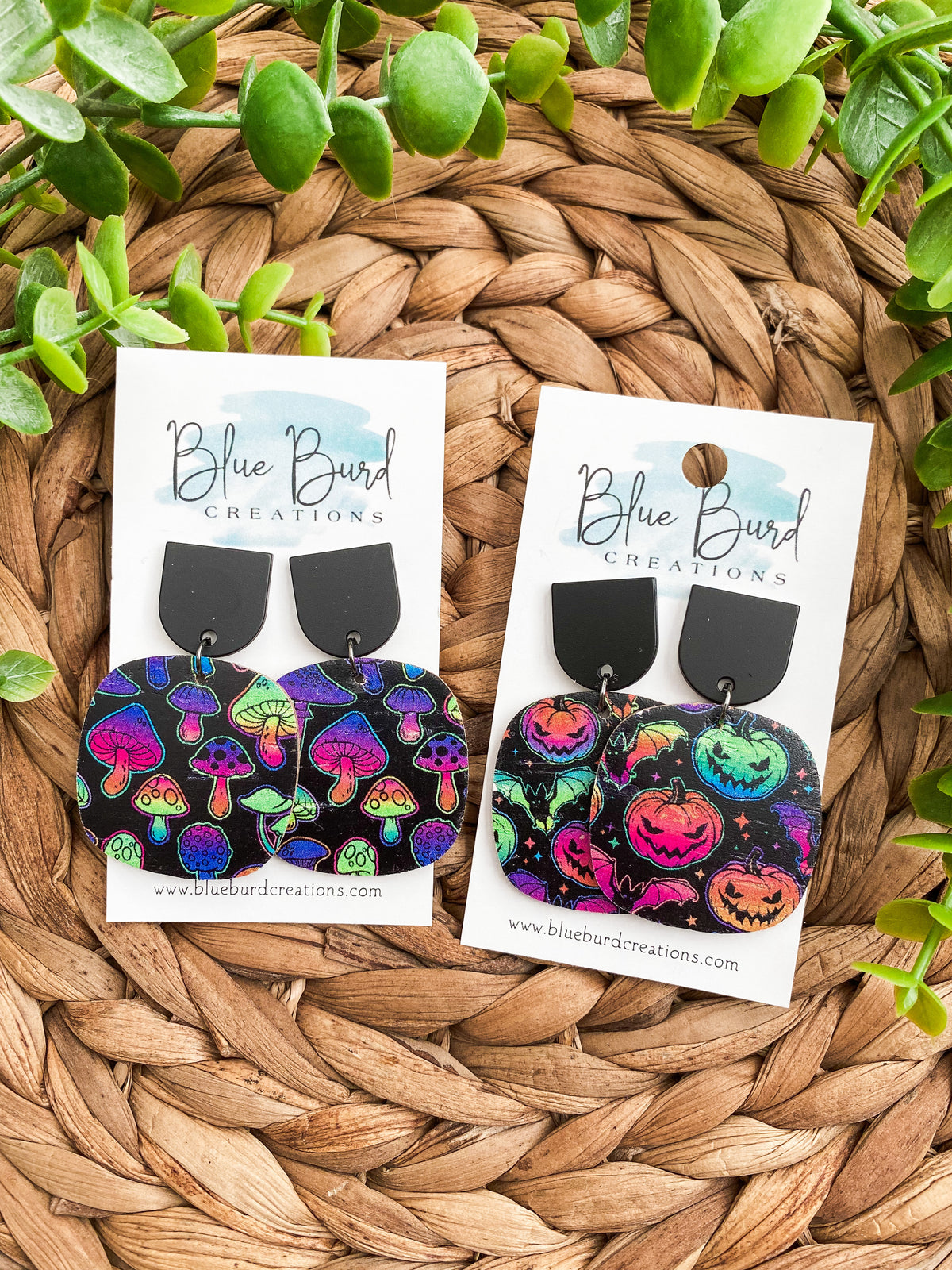 Neon Pumpkins & Mushrooms