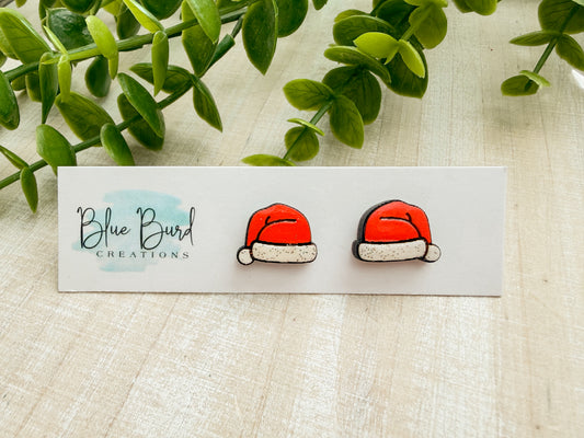 Santa Hat studs
