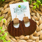 Bronze Weave Hoops