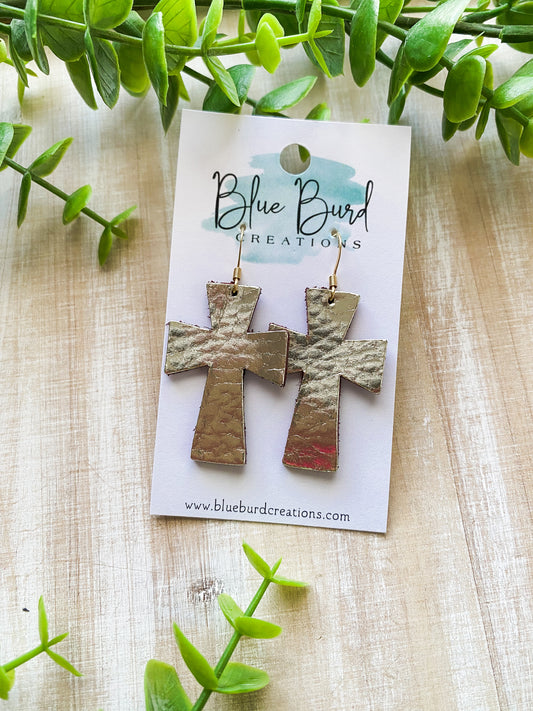 Champagne Gold Crosses