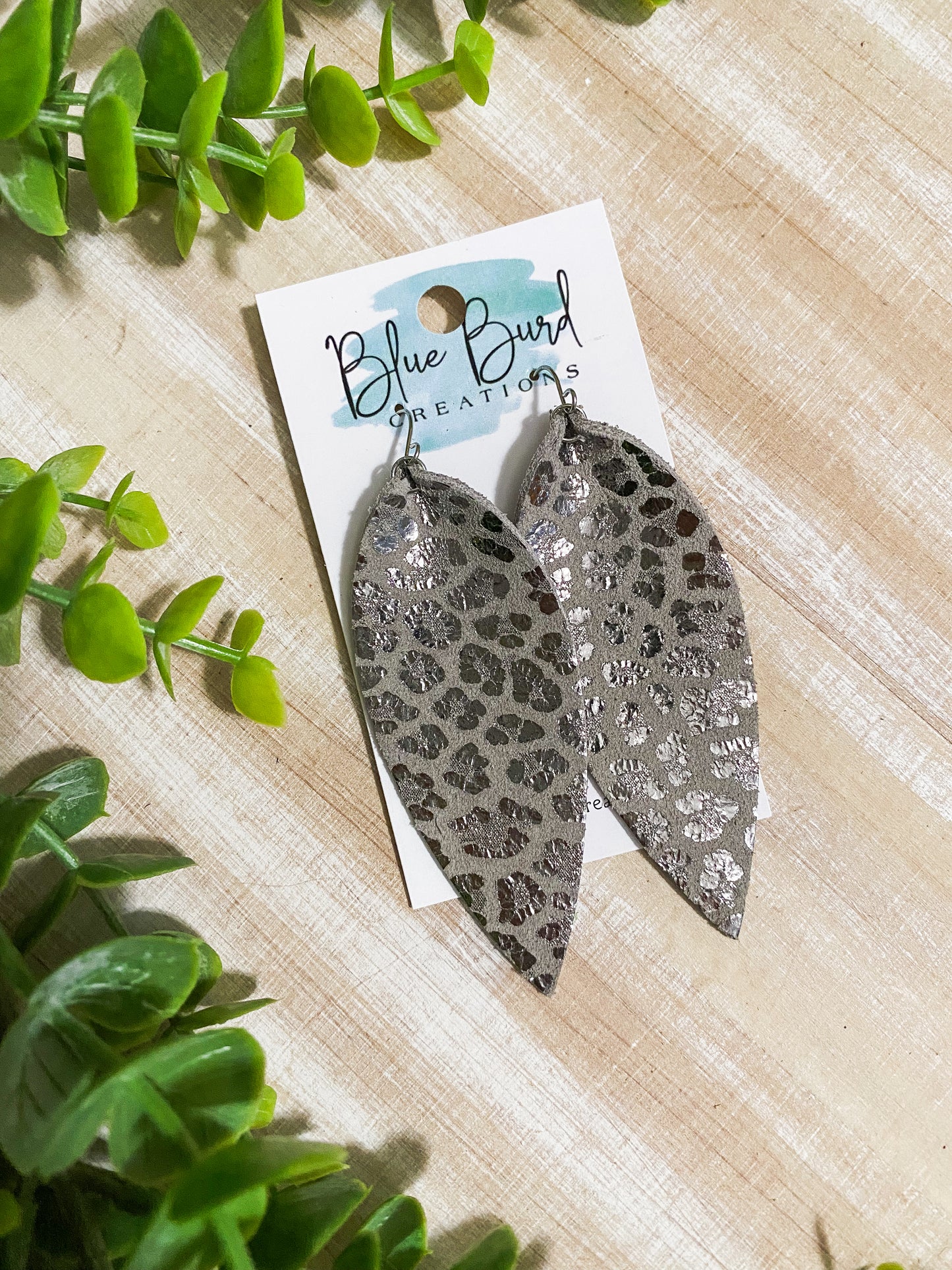 Metallic Leopard Skinny Petals